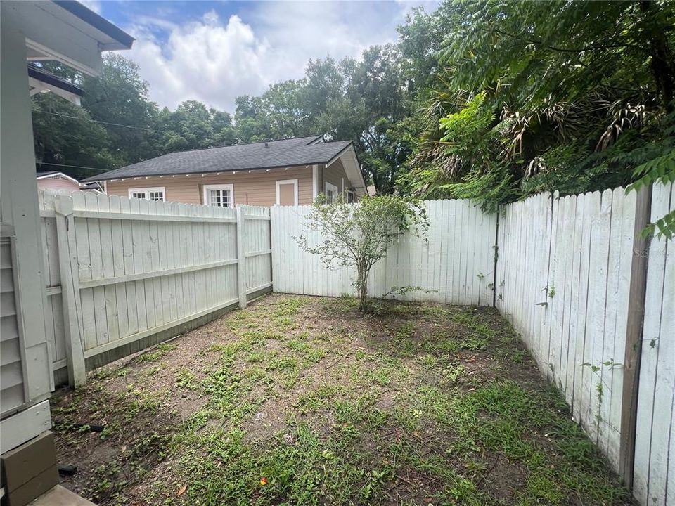 Fenced Back yard