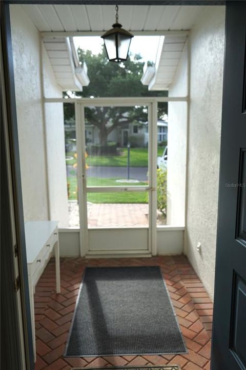 screened front entry