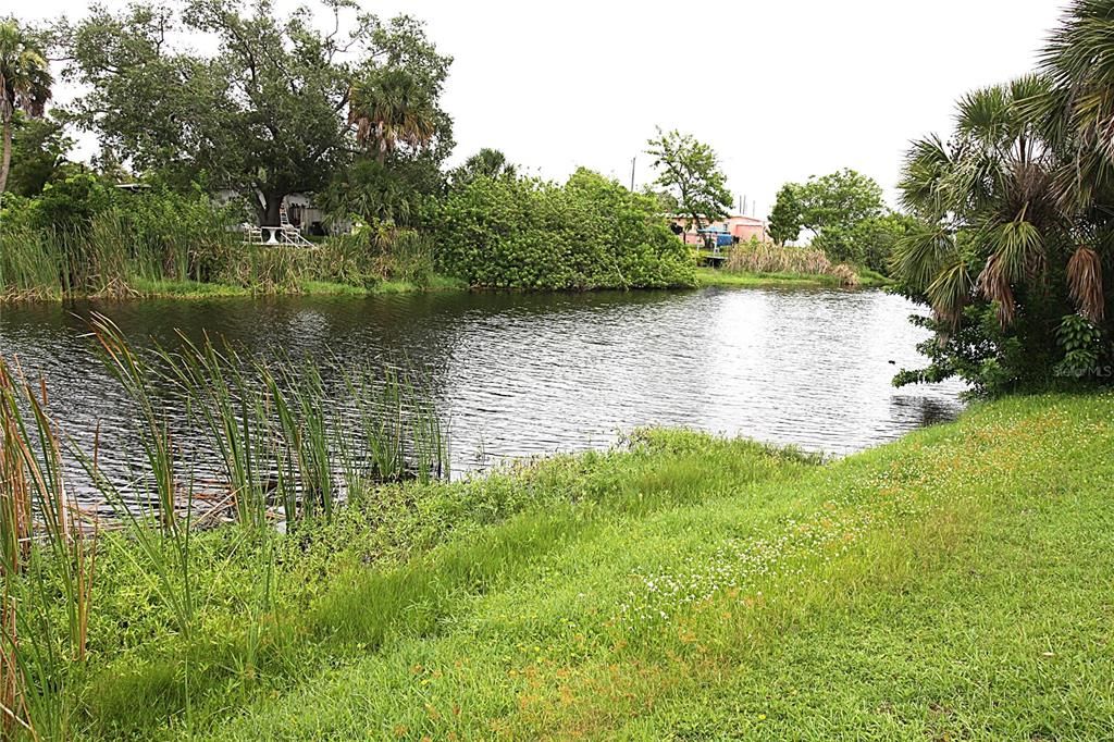 canal backyard view