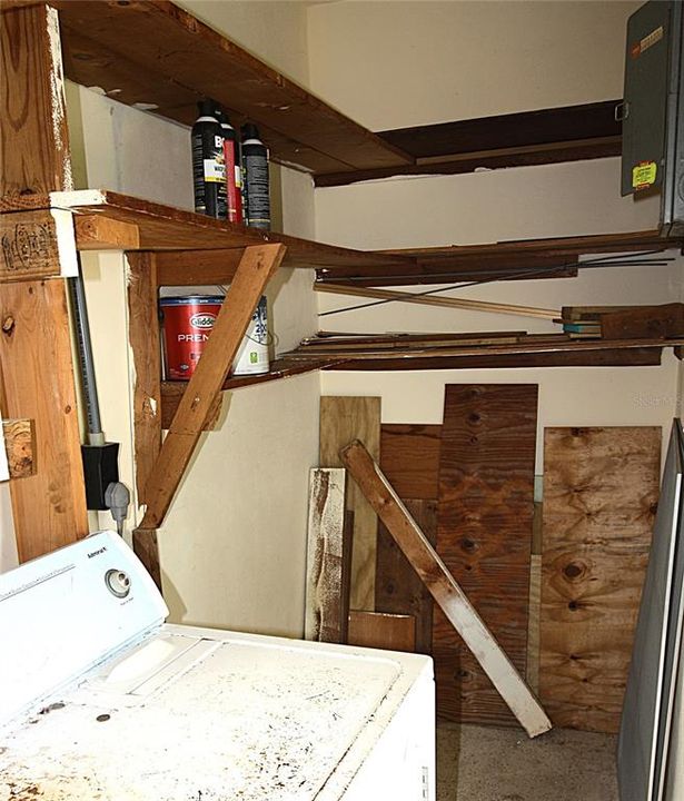 Storage in Laundry Room