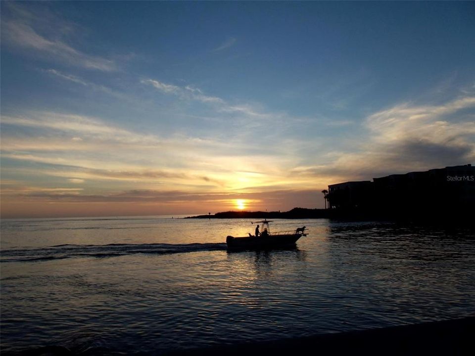 SUNSET at west end of Corey