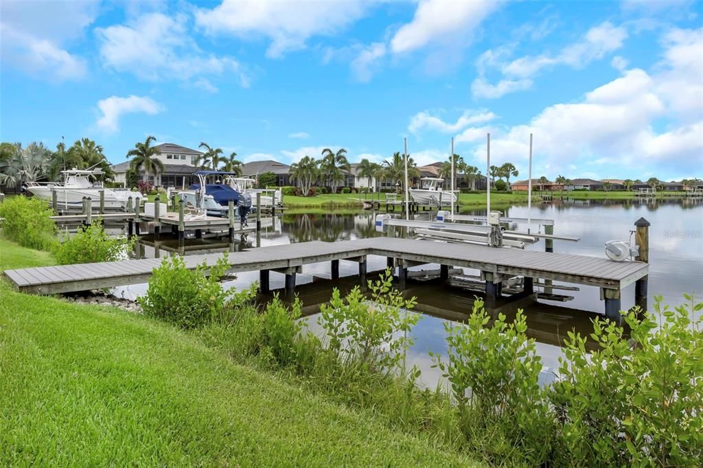 Easy access to open waters for a full day of boating