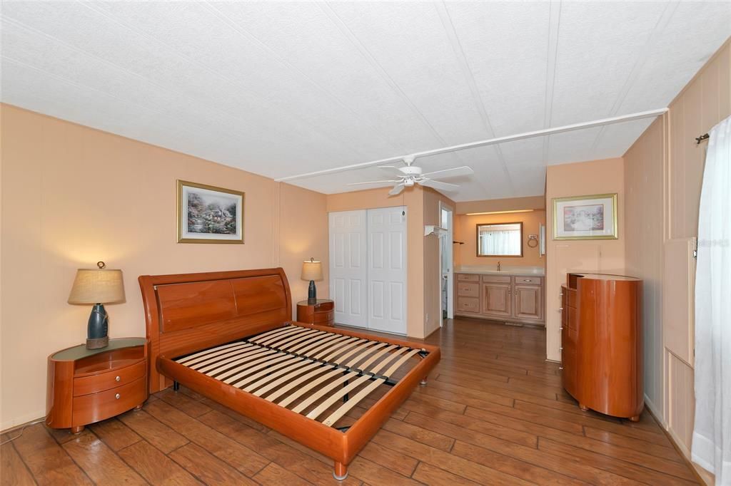 Master bedroom.  You'll need a king size matress.