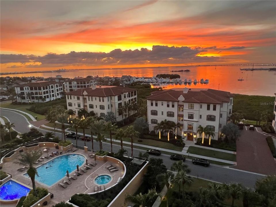 Epic sunrises and sunsets are a common occurrence with the views from this unit.