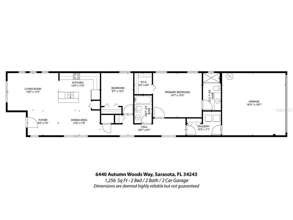 For Sale: $415,000 (2 beds, 2 baths, 1256 Square Feet)