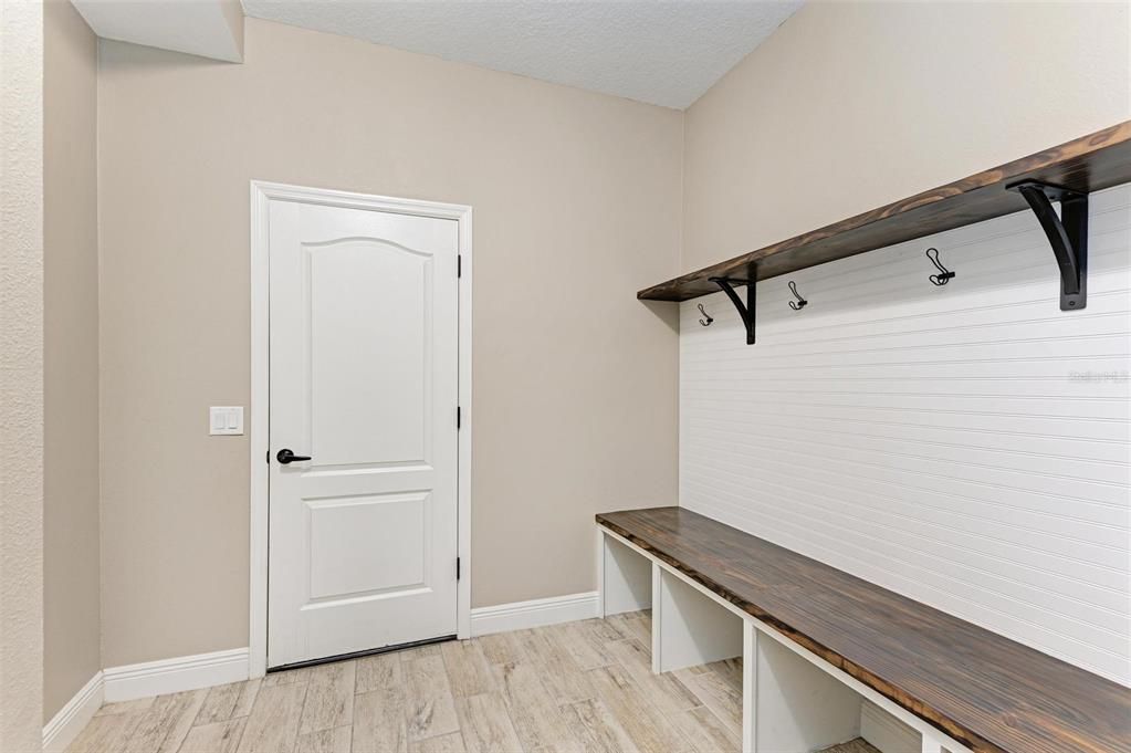 Mud Room Off of Garage