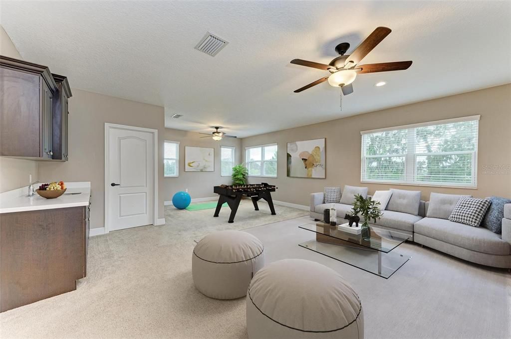 Virtually Staged Bonus Room