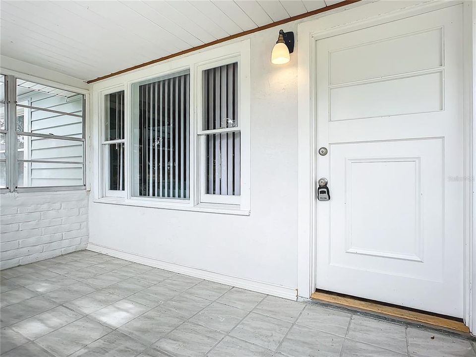 door from dining room