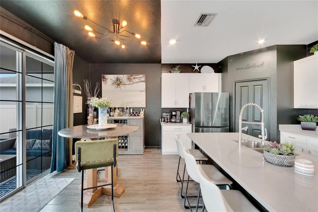 Kitchen and dining area