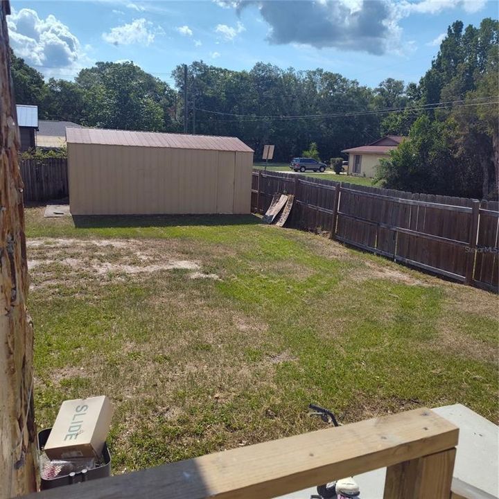 Shed in Backyard