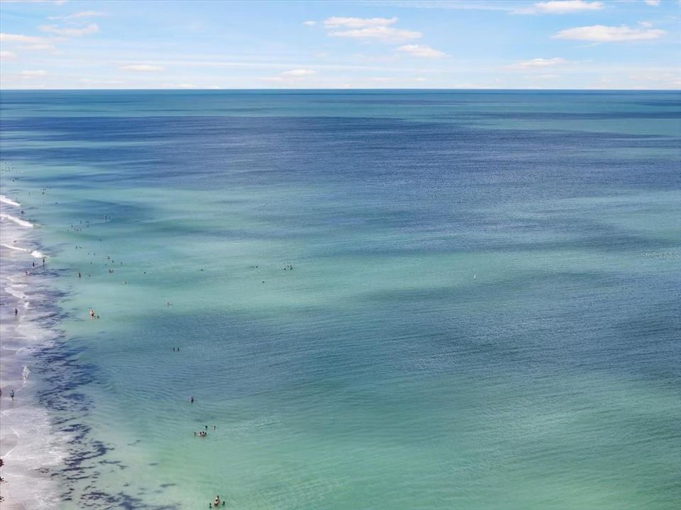 IRB Beach with turquoise water