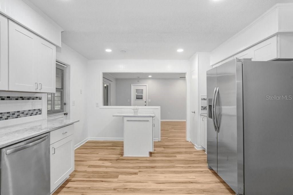 Great eating space built into the kitchen