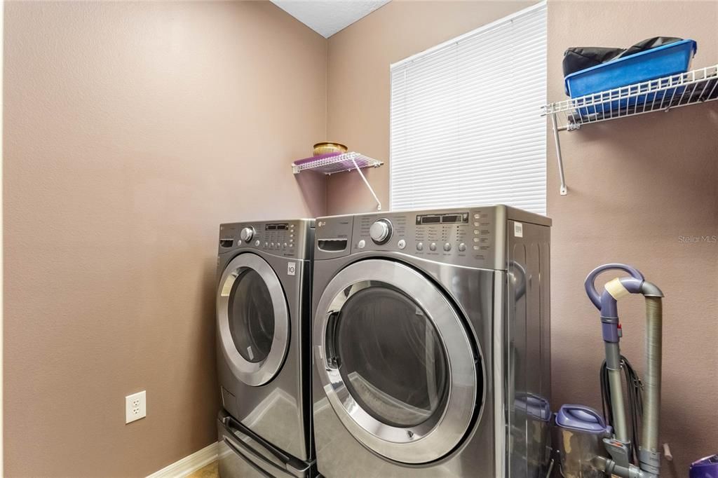 Washer/Dryer Convey and Laundry room is located downstairs