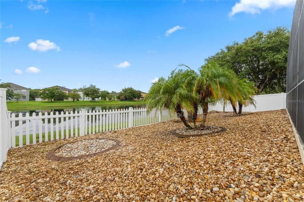 Backyard behind Pool