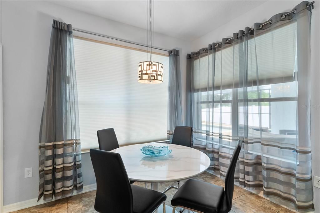 Dinette in Kitchen overlooking pool/pond