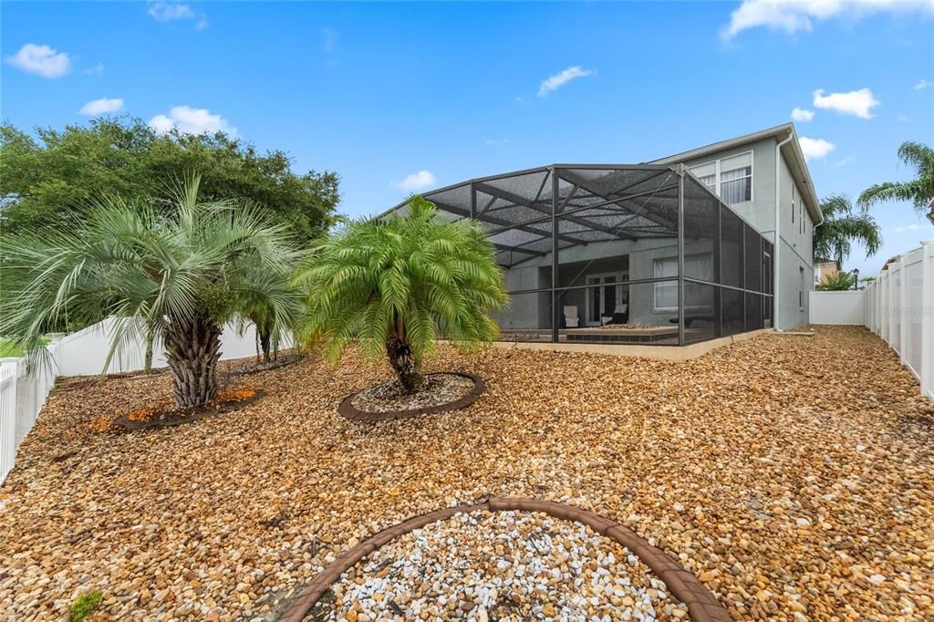 Backyard behind Pool