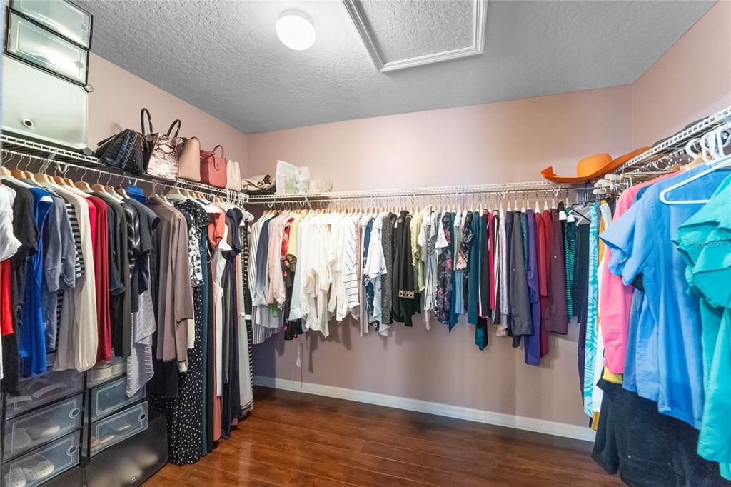 Large walk in Closet in Owner's Suite