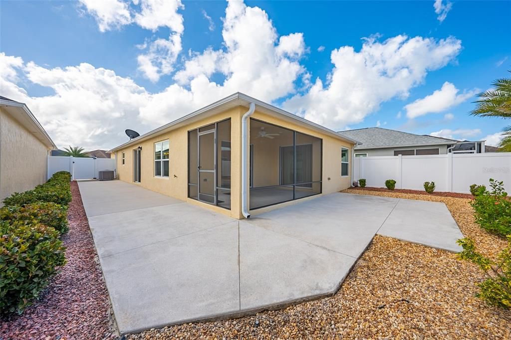 Backyard with "bowling alley"