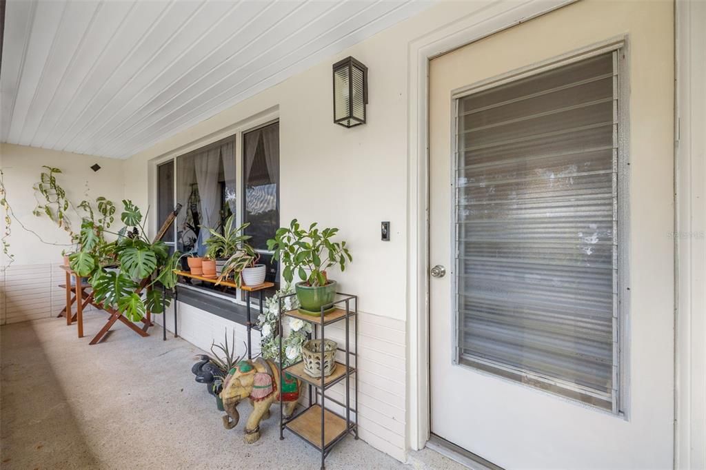 Covered front porch