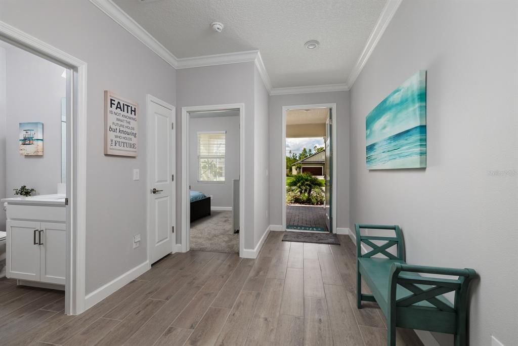 Looking Through The Dinning Area To The Front Door