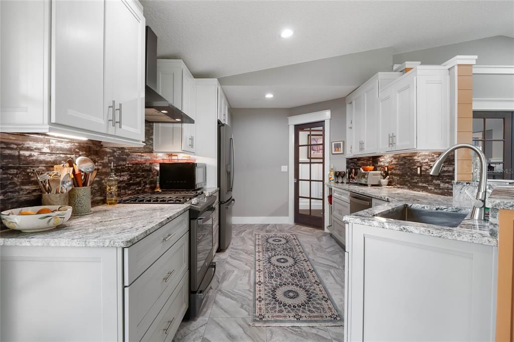 Kitchen with new GE Profile appliances