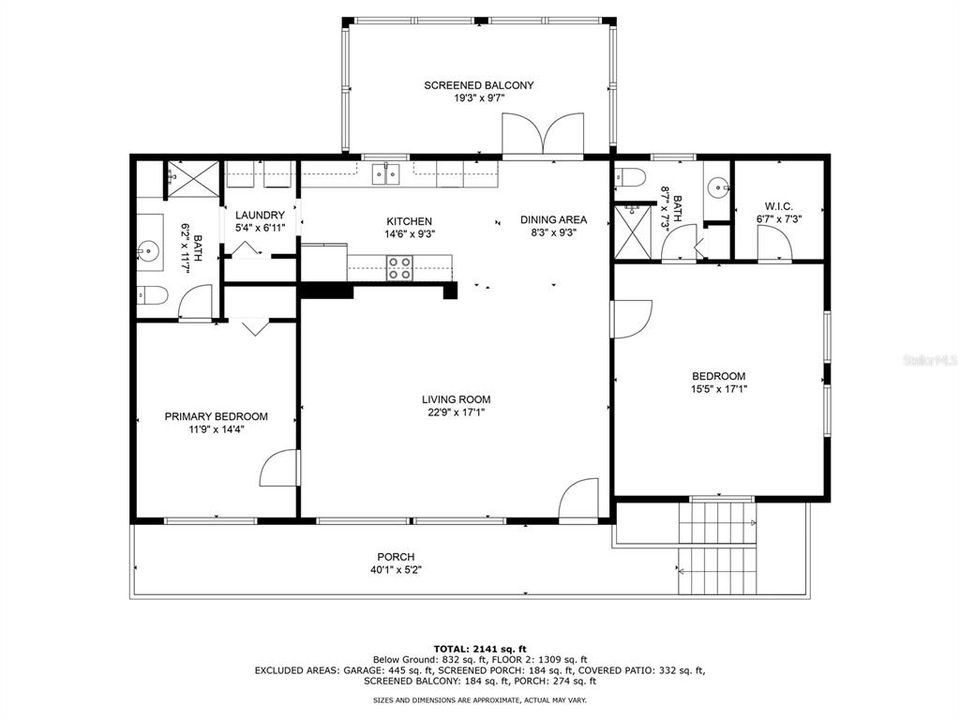 Second Level Main Living Floor Plan