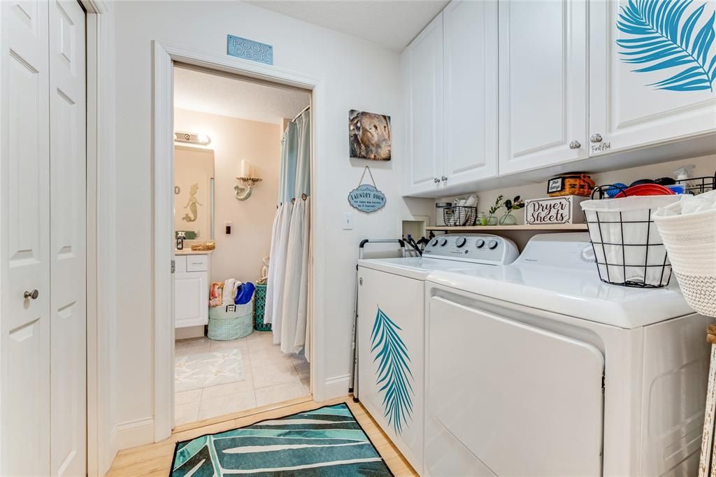 "Pelican Nest" Laundry Room to Guest Bath