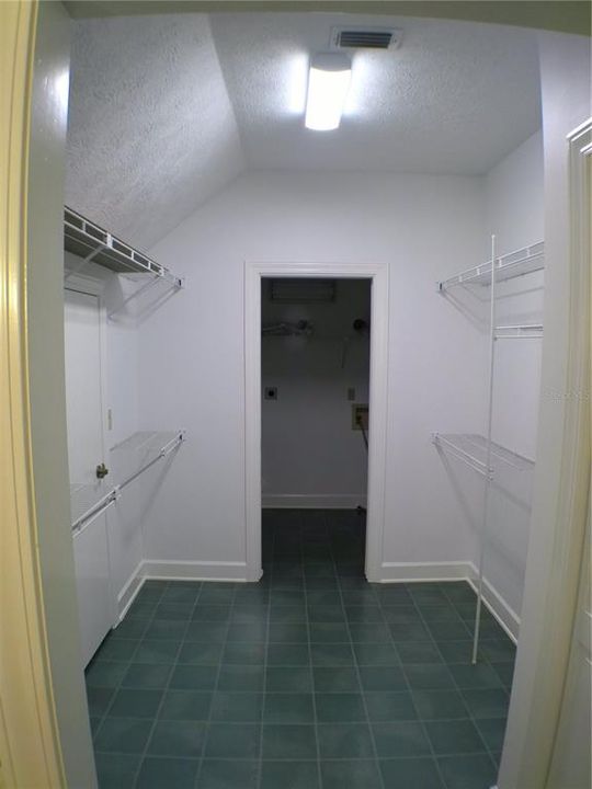 Master Closet  - Upstairs Laundry