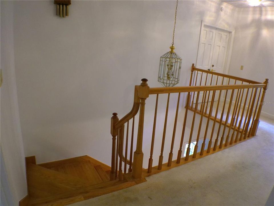 Top of Stairs to Master Bedroom - double doors