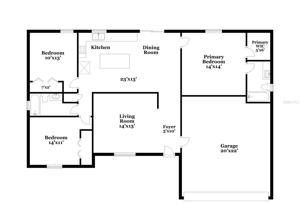 В аренду: $1,915 (3 спален, 2 ванн, 1396 Квадратных фут)