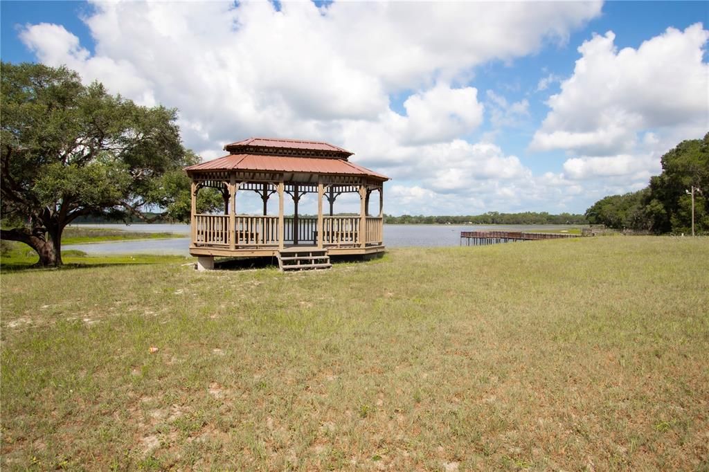 Gazebo at Lake Boneable