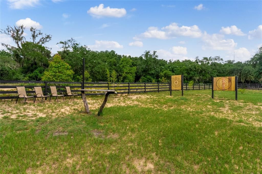 Custom built Ax Throwing