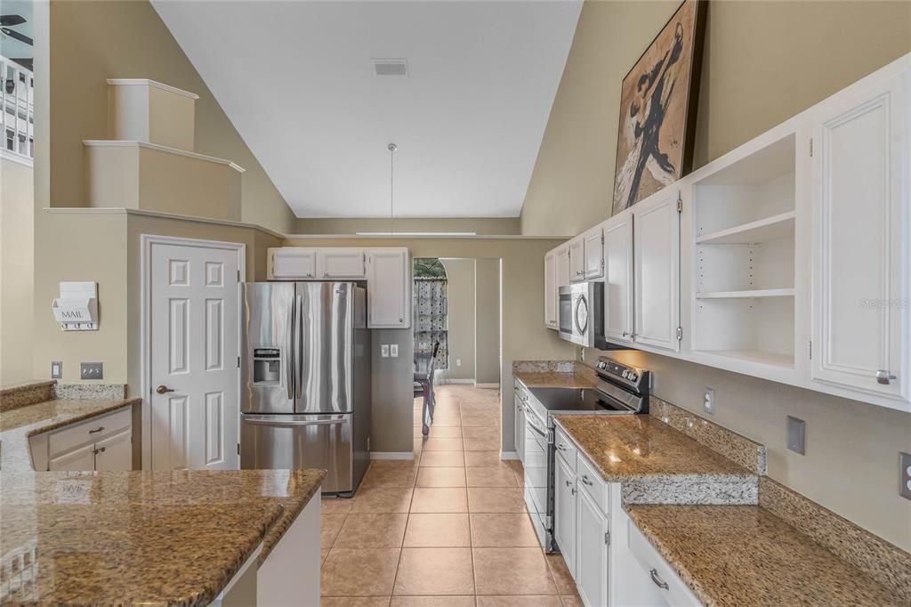 Open Kitchen with Closet Pantry, Granite Countertops, Stainless Steel Appliances. Plenty of Cabinets