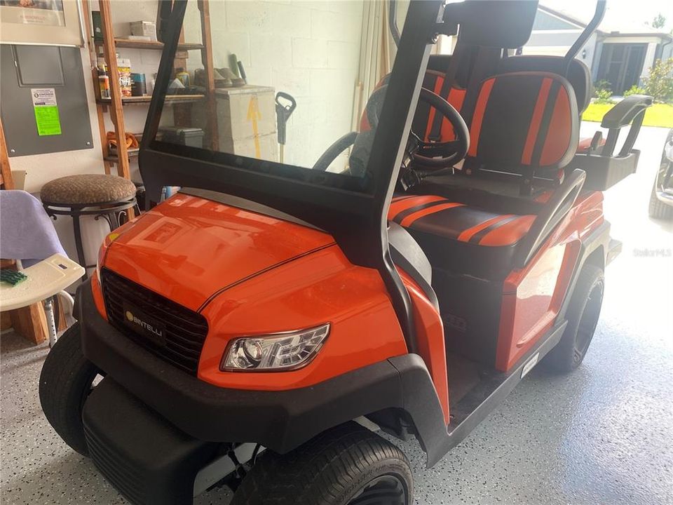 Golf car available for separate purchase