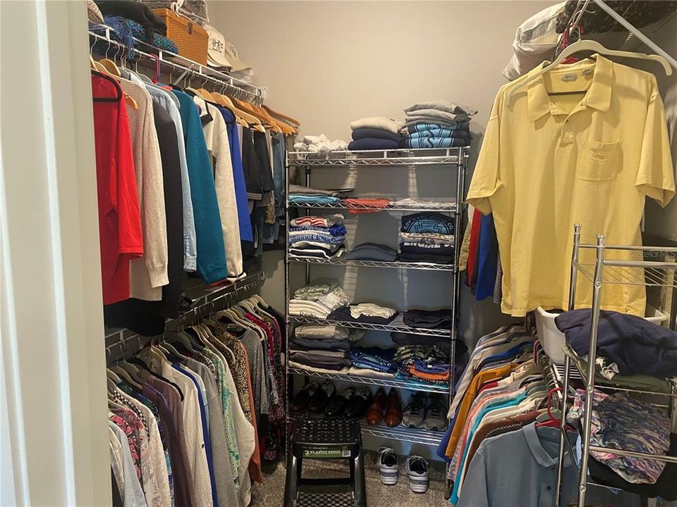 Large walk in closet