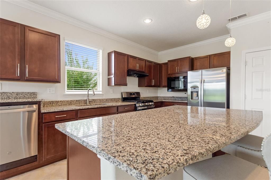 Gathering Room Open to Kitchen and Dining