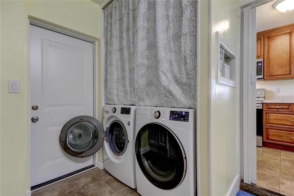 spacious laundry room