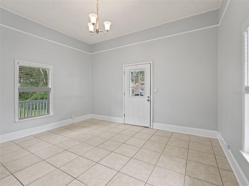 Living room looking toward front door