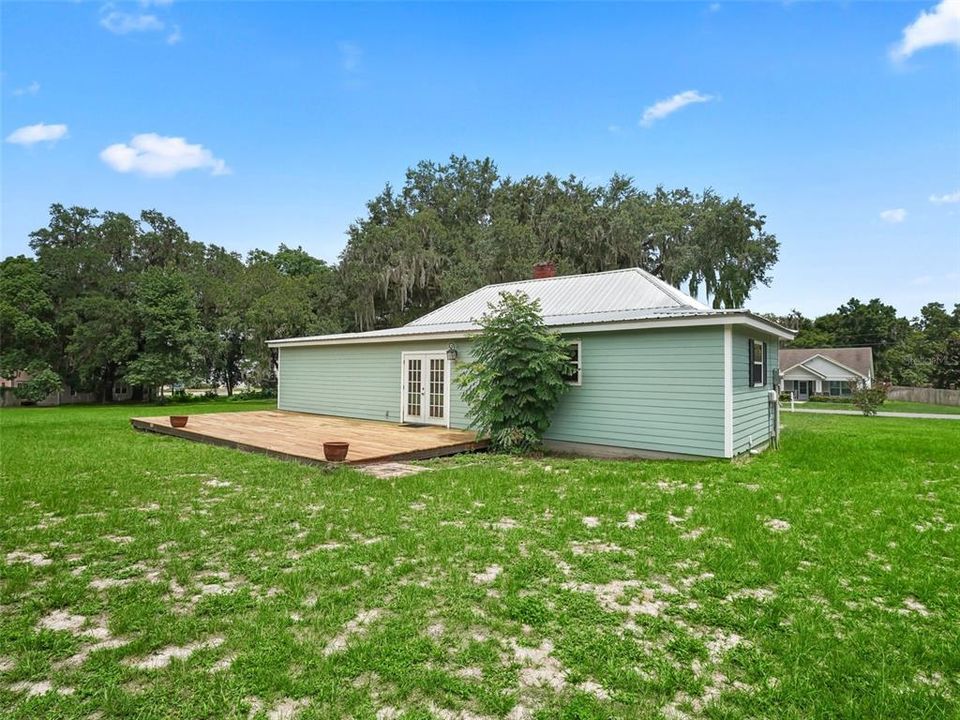 View of rear of property looking toward house.