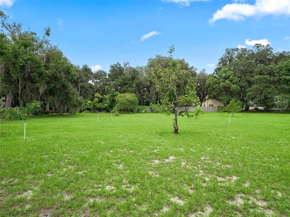 Partial view looking across rear of the property