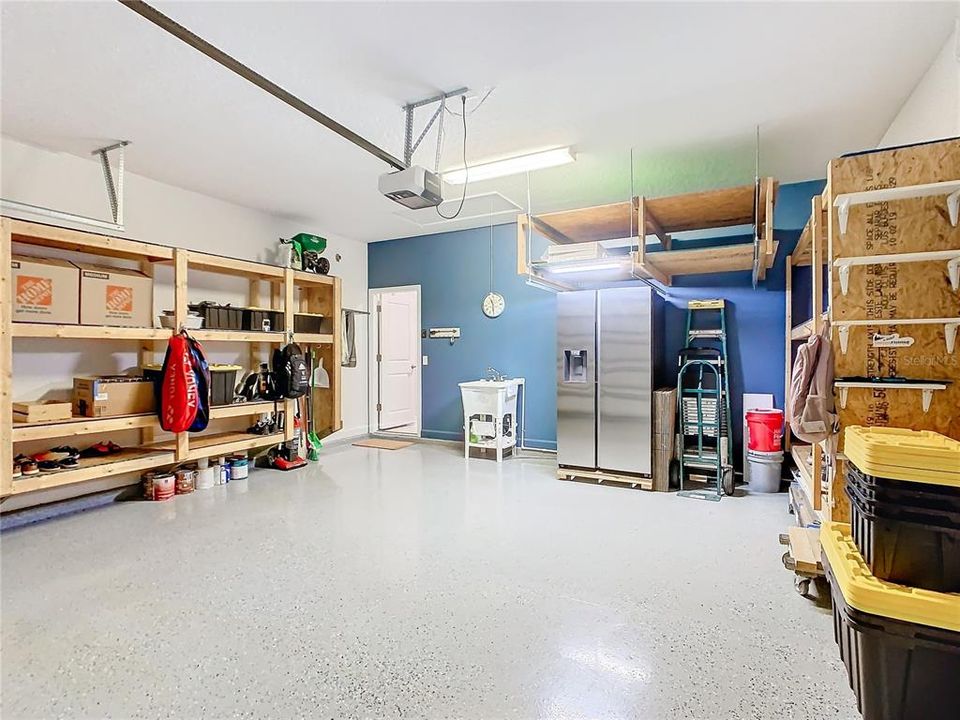 Garage with Shelves