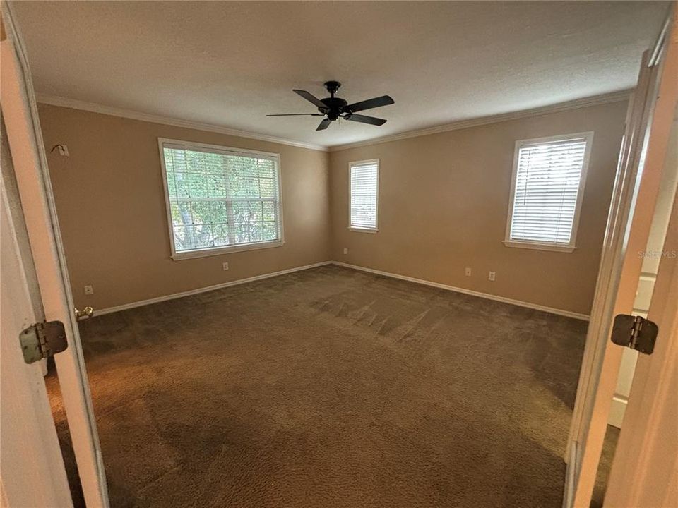 Primary bathroom with separate tub and shower