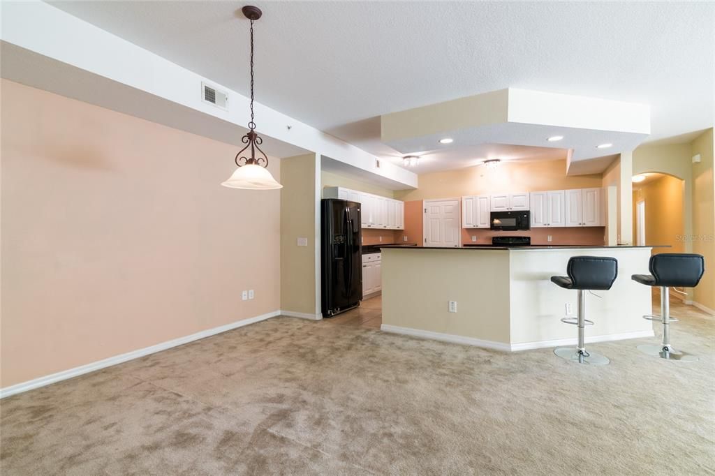 Dining area convenient to the kitchen