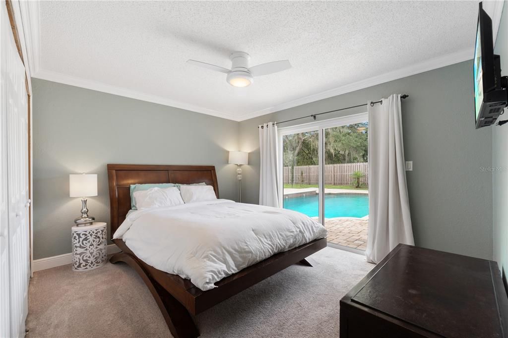 Bedroom 3 with pool view!