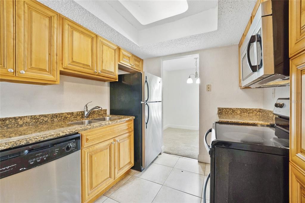 Kitchen with Stainless steel appliances