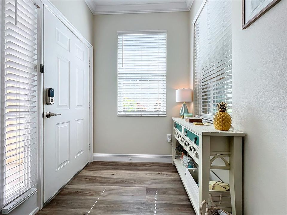 Front door entrance into foyer.