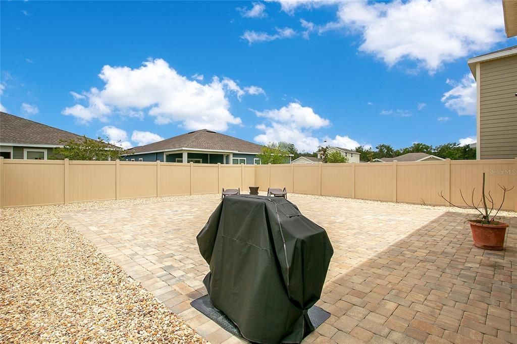 Backyard w/ Large Paver Patio