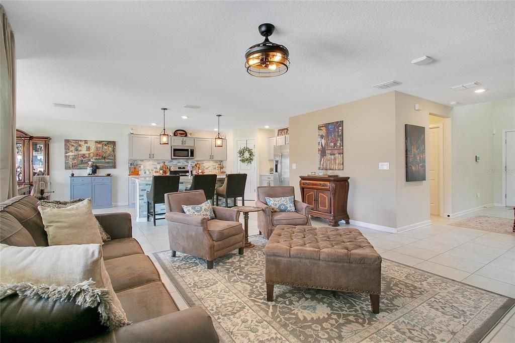 Living Room w/ view of Kitchen