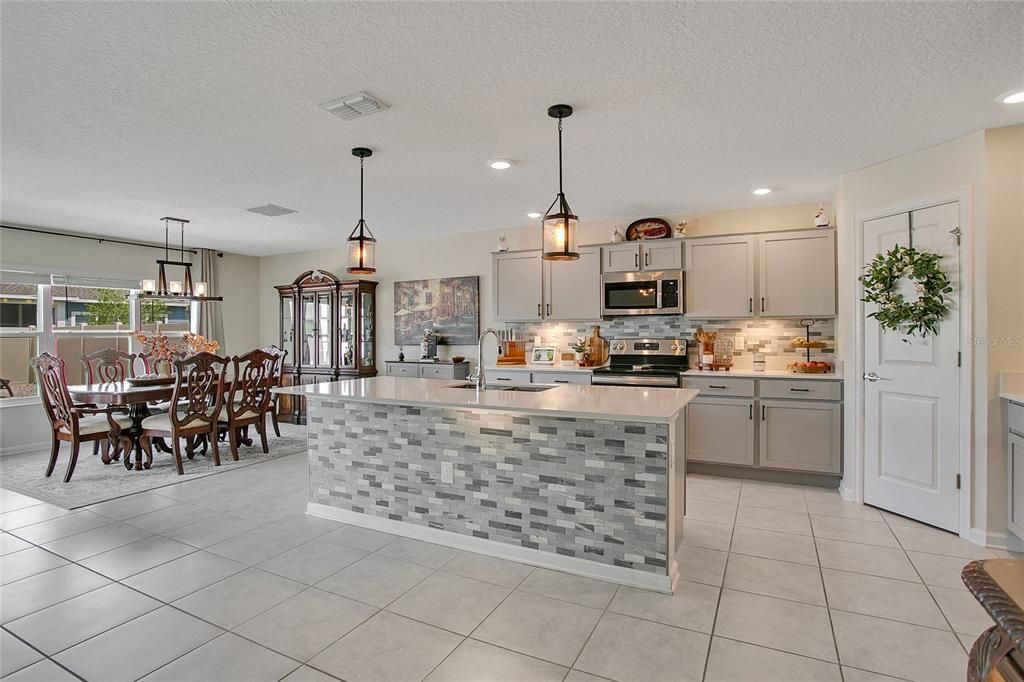 Kitchen w/ view of Dinning Room