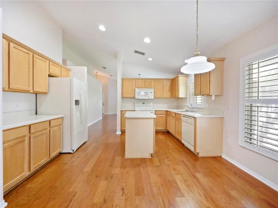 Kitchen area with Breakfast nook area. Ample Cabinetry. All Appliances included.